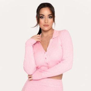 BRAND NEW Meshki Amae Pink Cardigan & Skirt Set